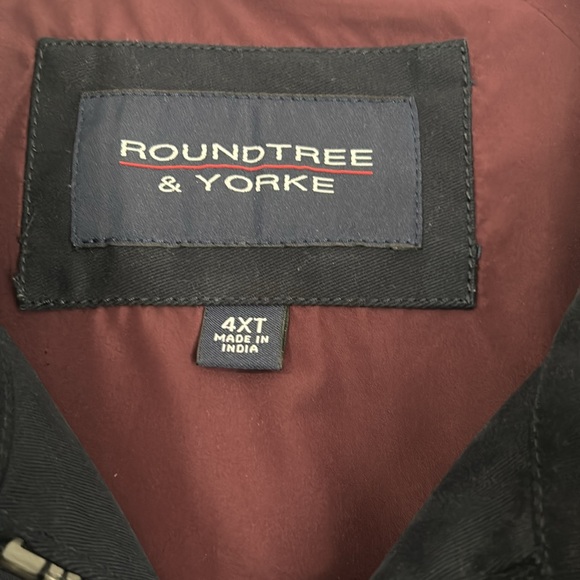Roundtree & Yorke Blue Men Jacket 4XT - Picture 4 of 12